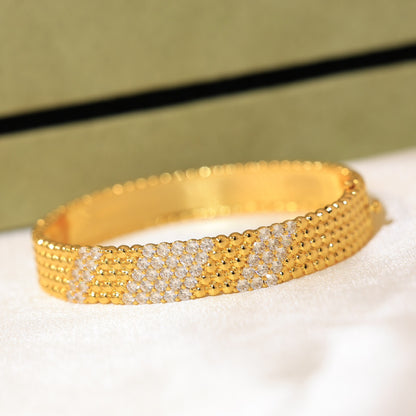 [LUXE]Five-row diamond bracelet