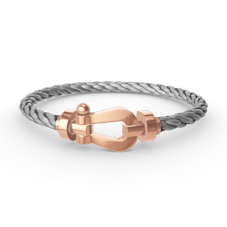 [LUXE]FORCE PULSERA DE HERRADURA GRANDE SIN DIAMANTES ORO ROSA