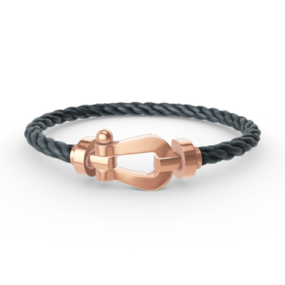 [LUXE]FORCE PULSERA DE HERRADURA GRANDE SIN DIAMANTES ORO ROSA