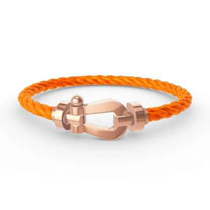 [LUXE]FORCE PULSERA DE HERRADURA GRANDE SIN DIAMANTES ORO ROSA
