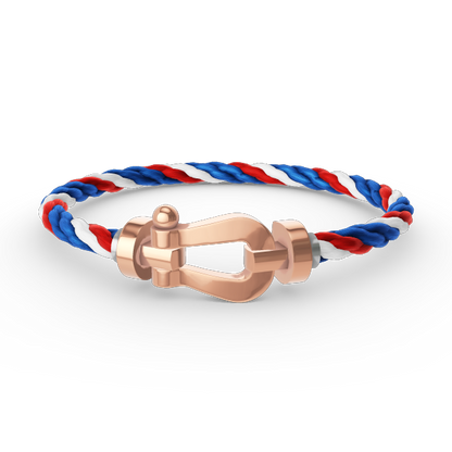 [LUXE]FORCE PULSERA DE HERRADURA GRANDE SIN DIAMANTES ORO ROSA