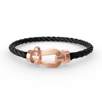 [LUXE]FORCE PULSERA DE HERRADURA GRANDE SIN DIAMANTES ORO ROSA
