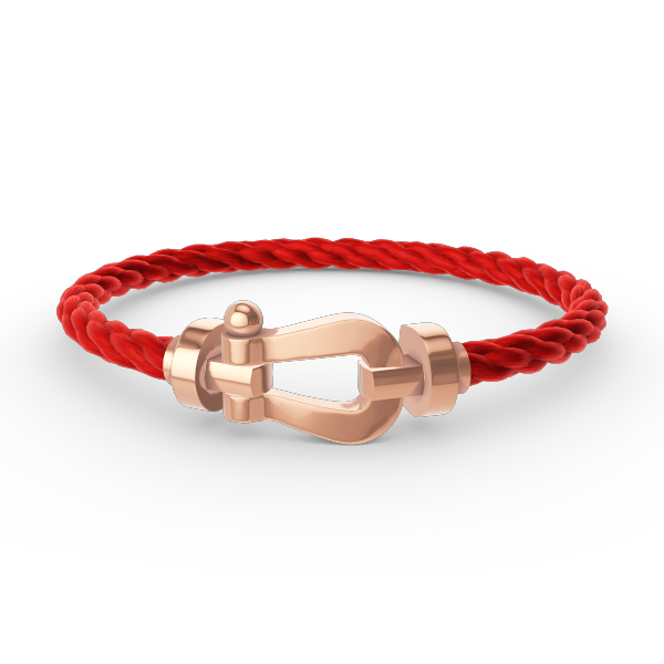 [LUXE]FORCE PULSERA DE HERRADURA GRANDE SIN DIAMANTES ORO ROSA