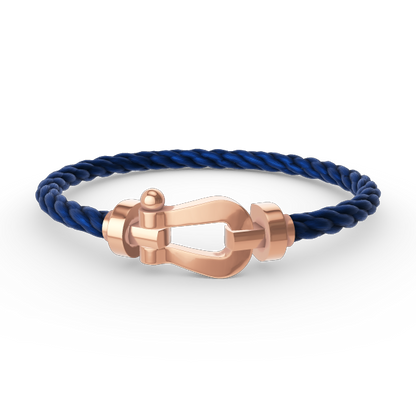 [LUXE]FORCE PULSERA DE HERRADURA GRANDE SIN DIAMANTES ORO ROSA