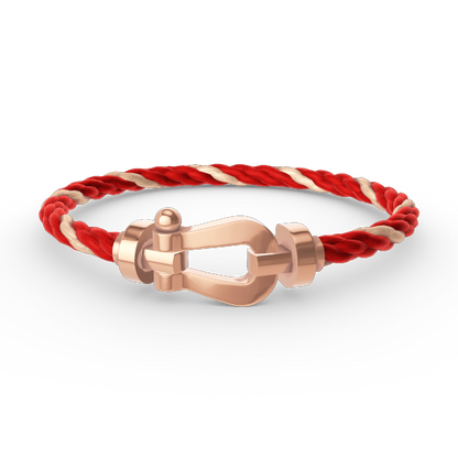 [LUXE]FORCE PULSERA DE HERRADURA GRANDE SIN DIAMANTES ORO ROSA