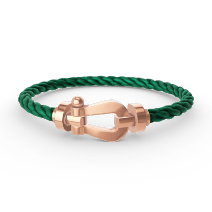 [LUXE]FORCE PULSERA DE HERRADURA GRANDE SIN DIAMANTES ORO ROSA