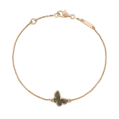 [LUXE]PULSERA DE MARIPOSA DE ÓNIX