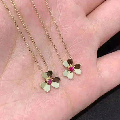 COLLAR DE FLORES DE ORO FRÍVOLE
