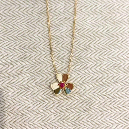 COLLAR DE FLORES DE ORO FRÍVOLE