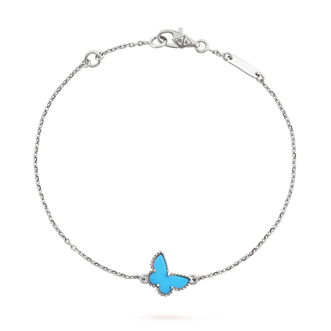 [LUXE]BUTTERFLY TURQUOISE BUTTERFLY BRACELET SILVER