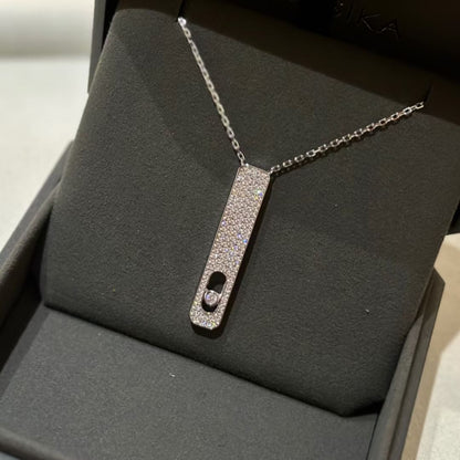 [LUXE] MY FIRST DIAMOND PAVED NECKLACE