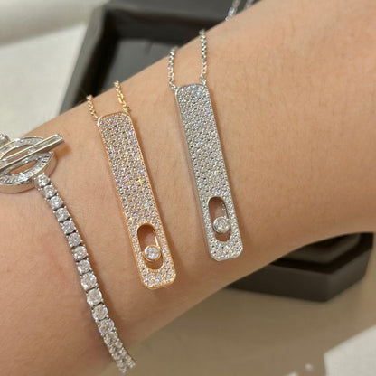 [LUXE] MY FIRST DIAMOND PAVED NECKLACE