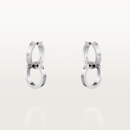 [LUXE] LOVE 3.3MM DANGLE EARRINGS