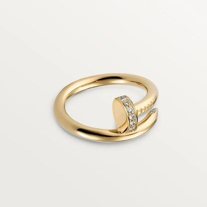 [LUXE]ANILLO JUSTE 2.65MM ORO DIAMANTE