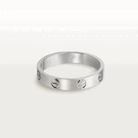 [LUXE] ANILLO DE AMOR 4MM 1 DIAMANTE PLATA